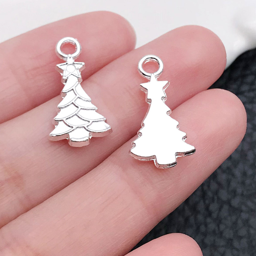 20:1 bright silver Christmas tree 10x20mm-20038-1g
