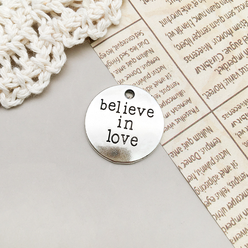 4:1 letter believe in love19x19mm-2493/2.6g