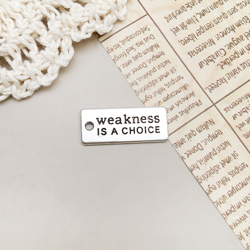 11:1 weakness is a choice letter 10x27mm-9834/1.5g