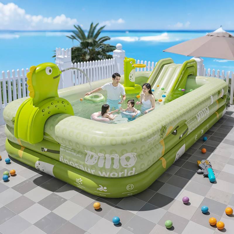 C 3m/3-layer with shooting hoop/water gun/slide/wireless pump