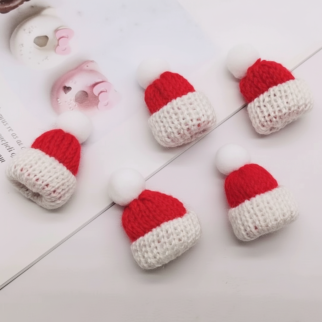 A small red and white hat