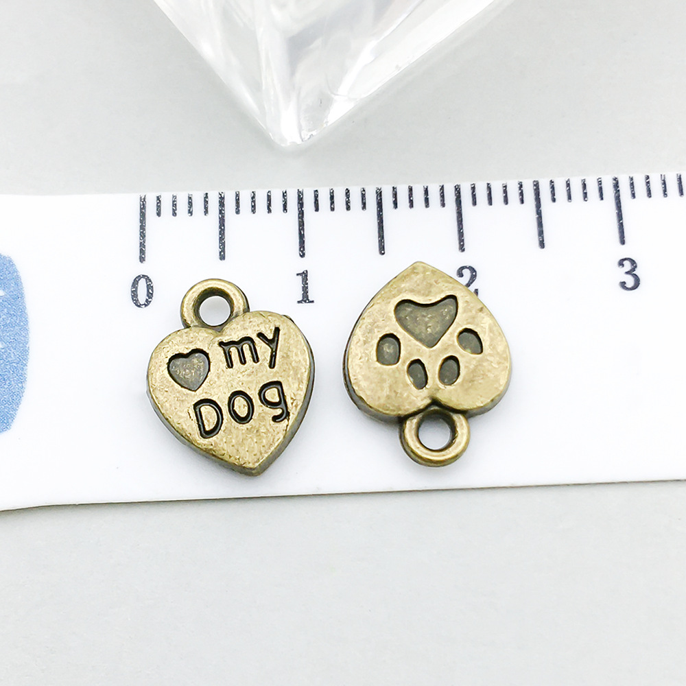 2:1 ancient green love letter 10*13mm-1.1g-5031