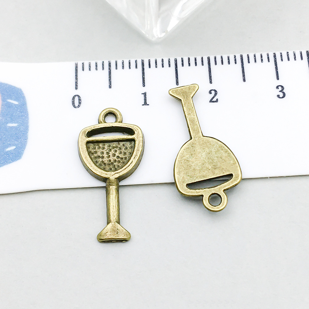 17:1 ancient green wine glass 9*19mm-0.7g-20782