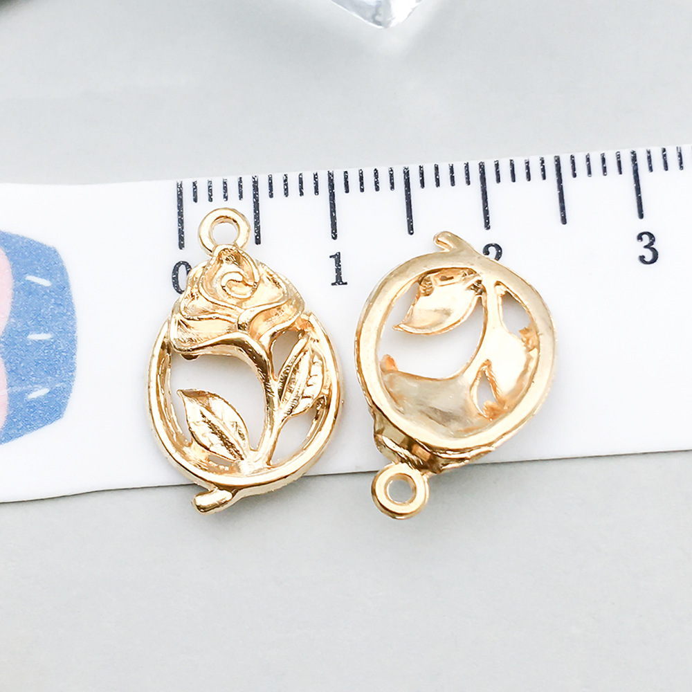 8:1 kc gold hollow rose 18*12mm-1.2g-20504