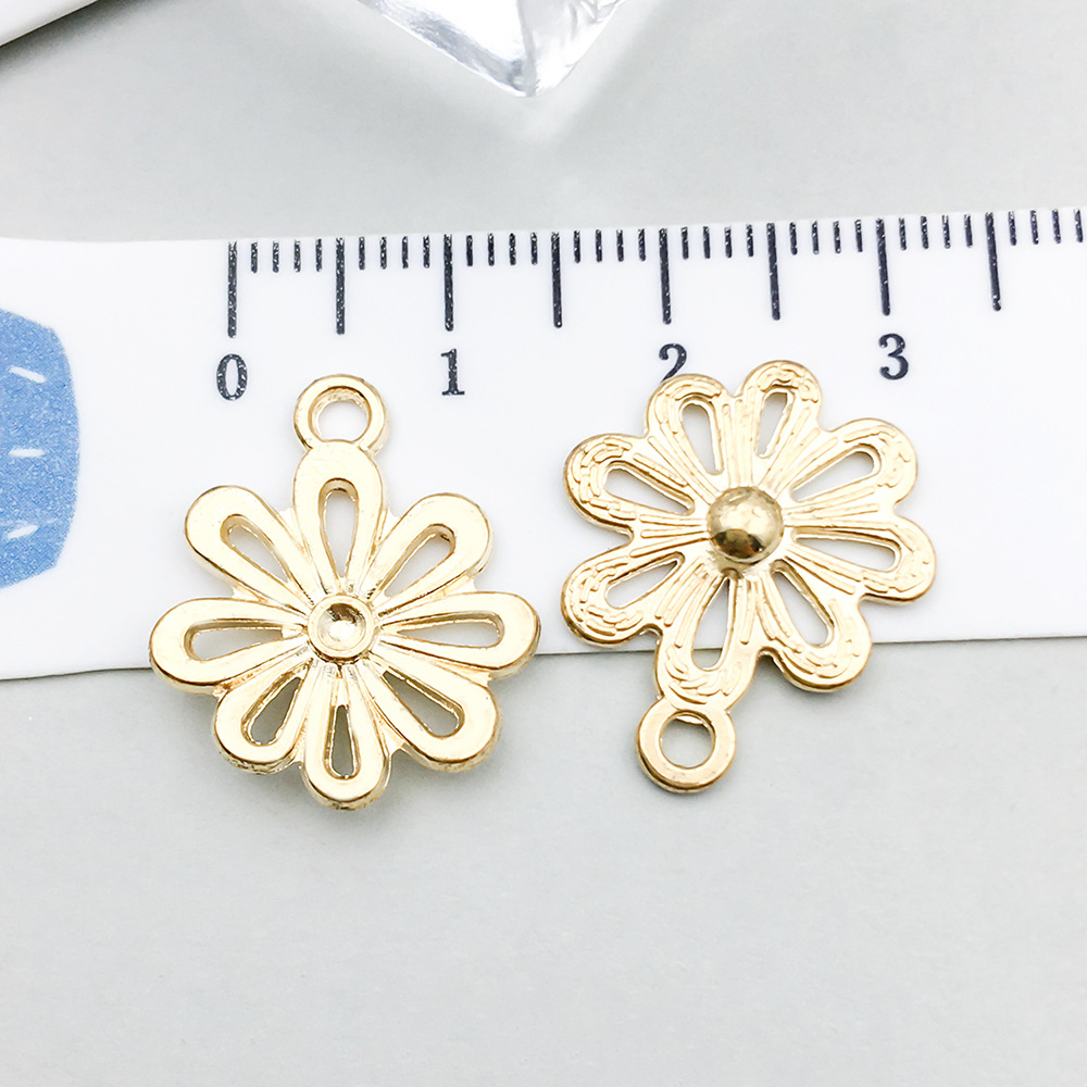 16:1 kc gold hollow flower 19*17mm-1.1g-20512