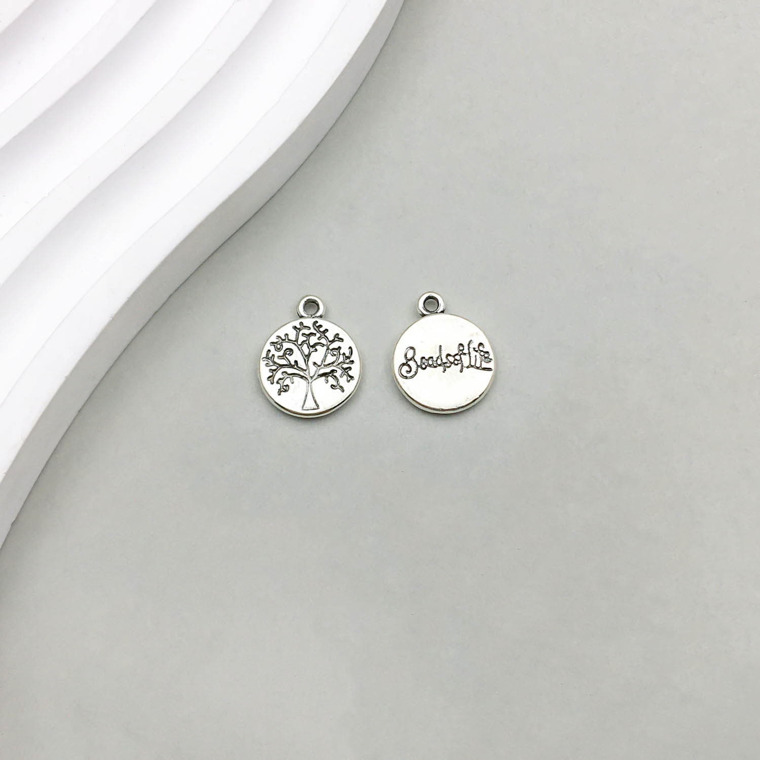 20:1 Ancient silver life tree 13*16mm-1.3g-11654