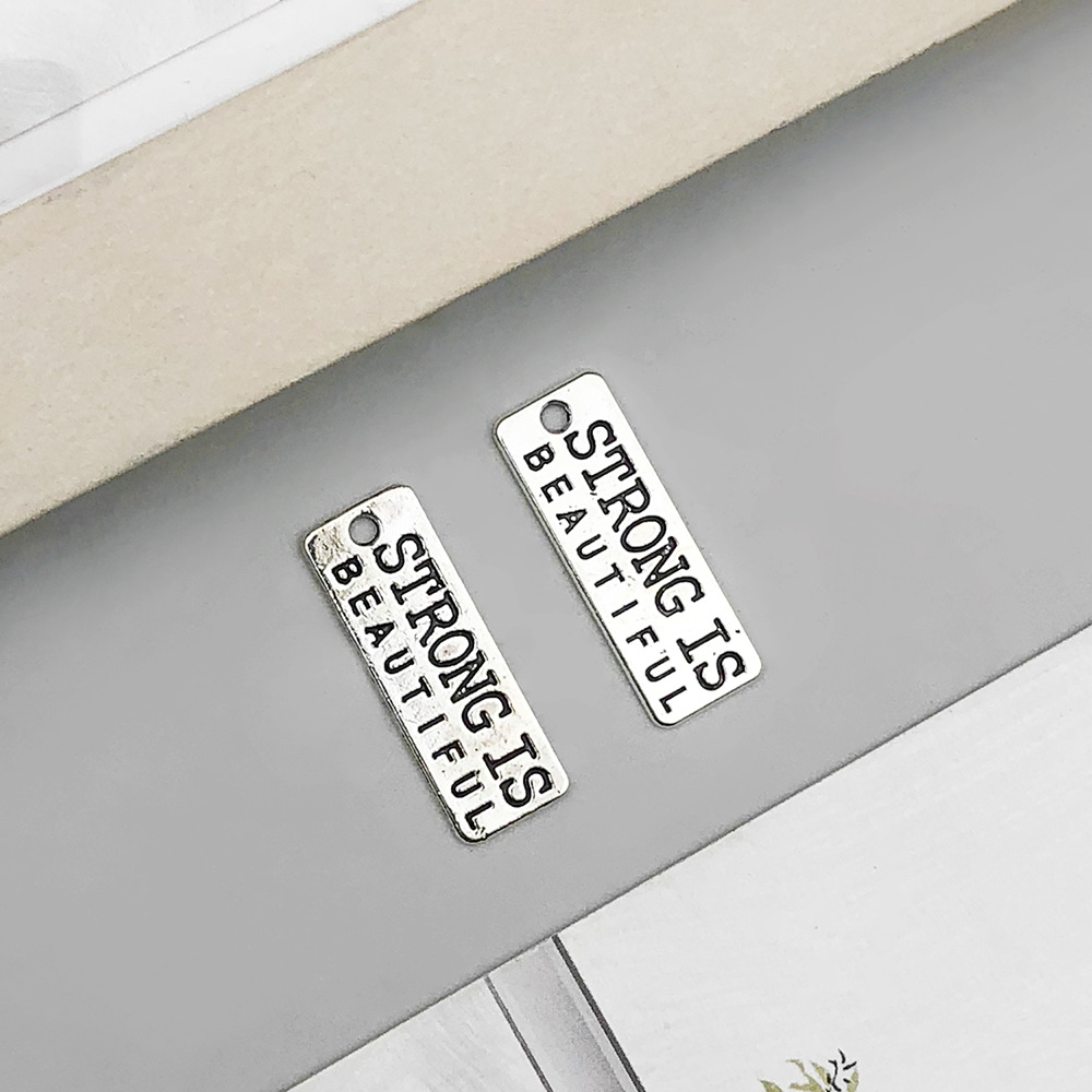 9:1 ancient silver strong letter card 10*27mm-1.7g-9006