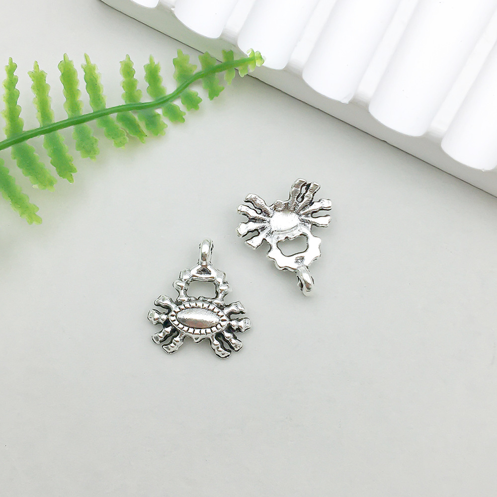 14:1 ancient silver ocean crab 14*16mm-1g-11308