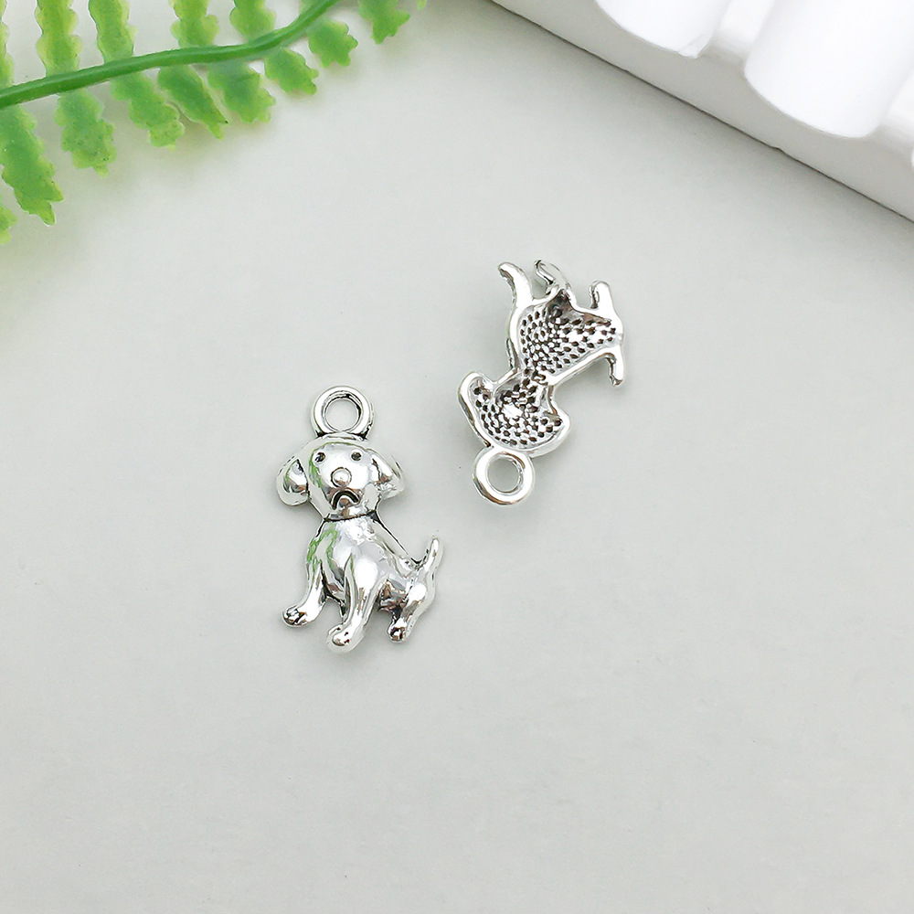 18:1 ancient silver puppy 11*15mm-0.6g-11314