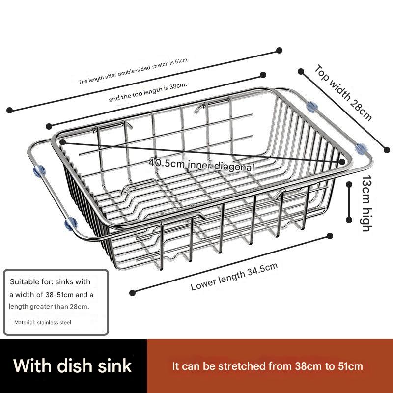 [bilateral retractable] 38*28cm rust guaranteed