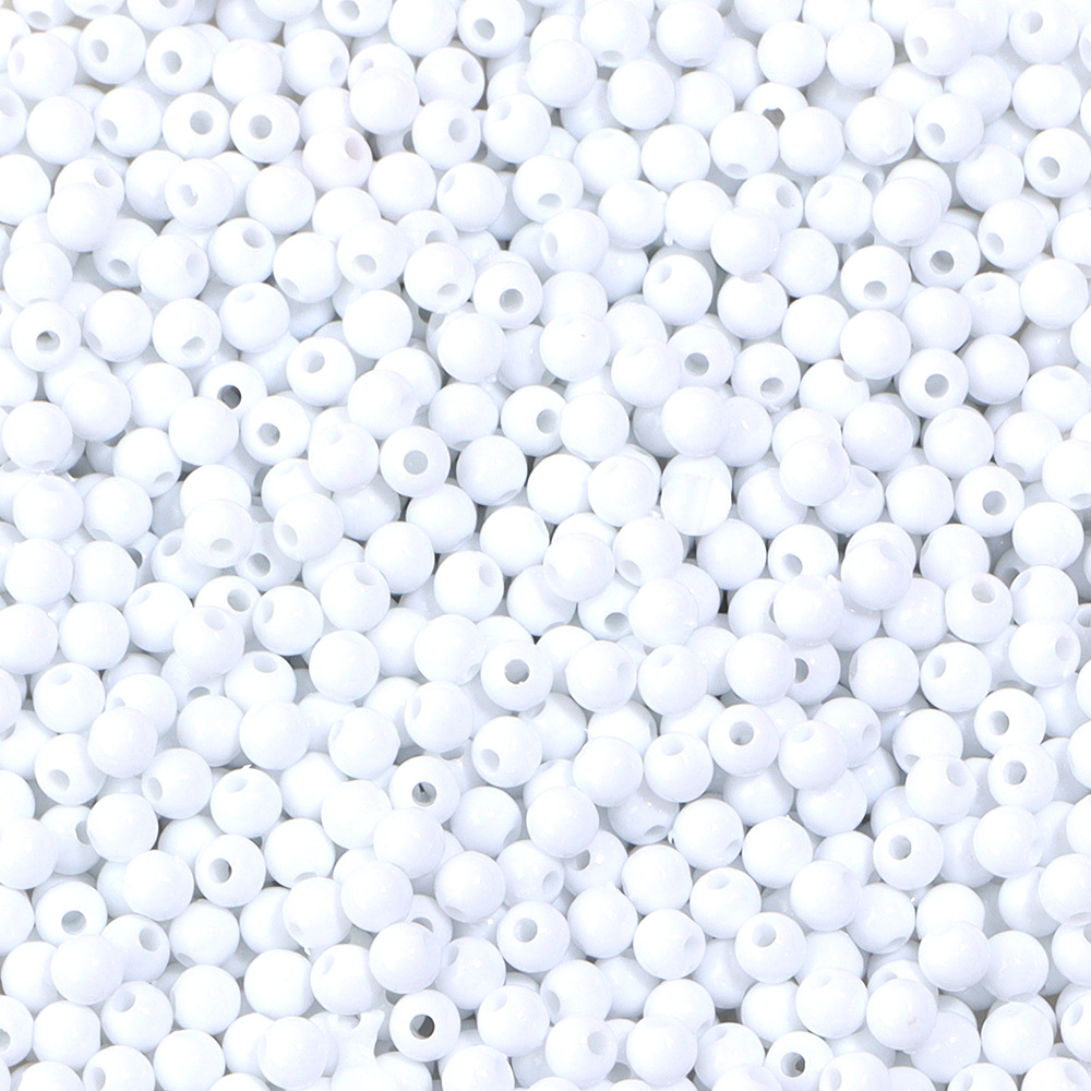 White, about 35000PCs/Bag, about 3mm