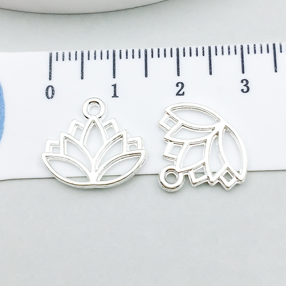 7:1 bright silver lotus 14*16mm-0.6g-20449