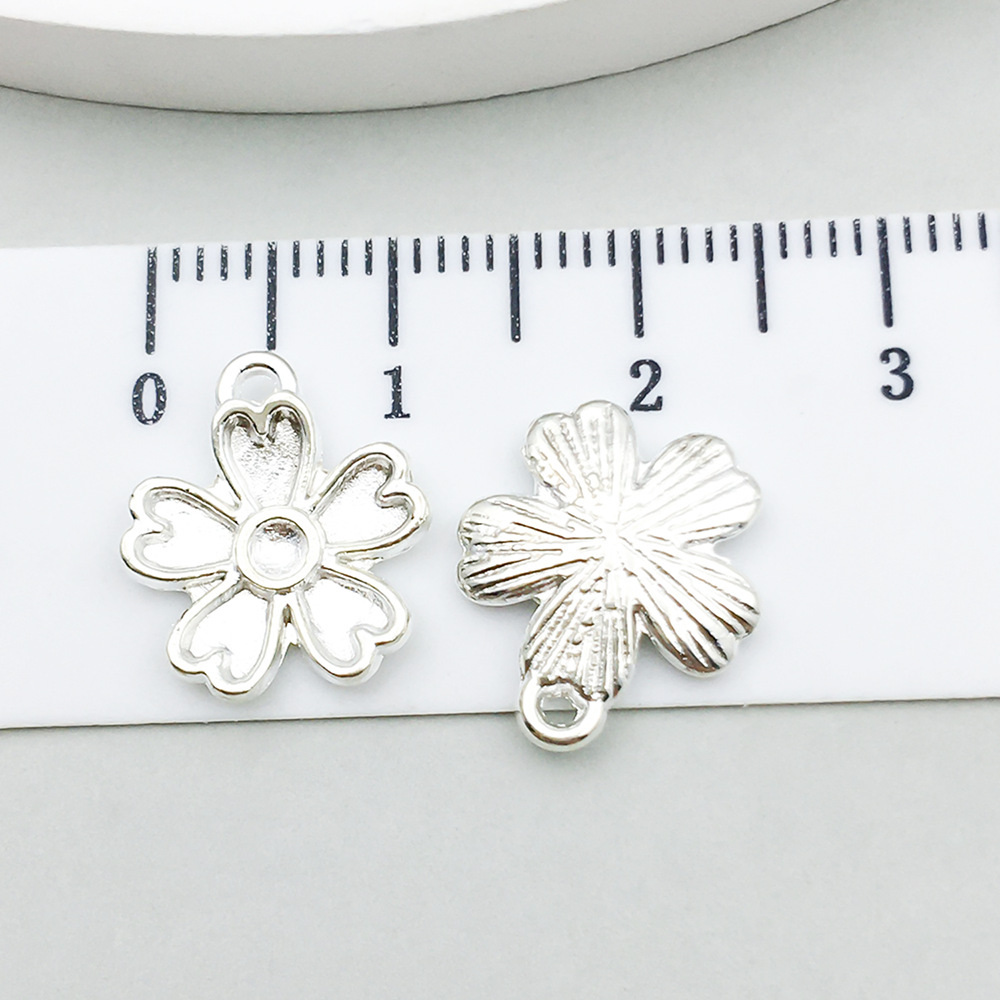 11:1 bright silver cherry blossom 14*12mm-0.7g-20453