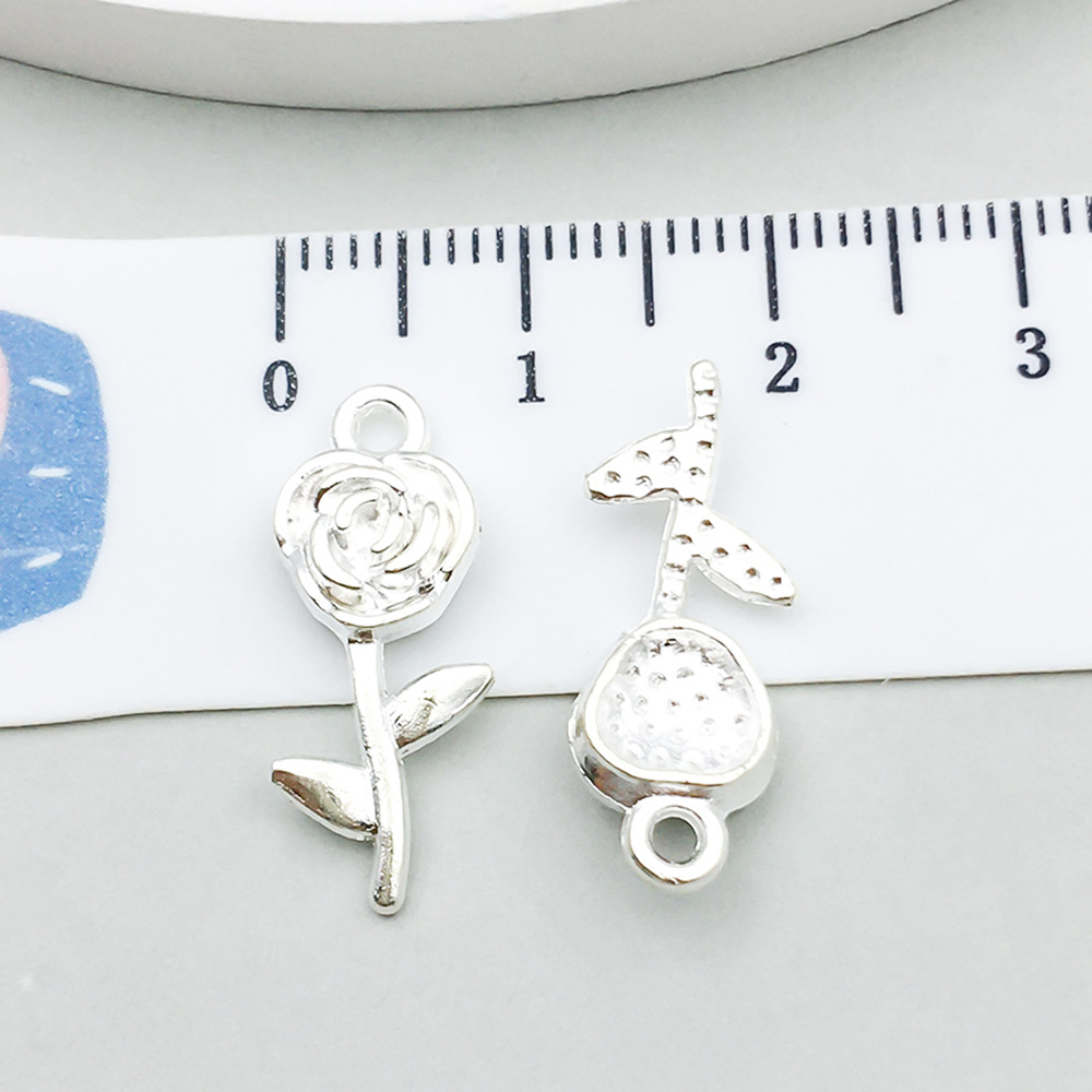 18:1 bright silver rose 21*9mm-0.9g-20460