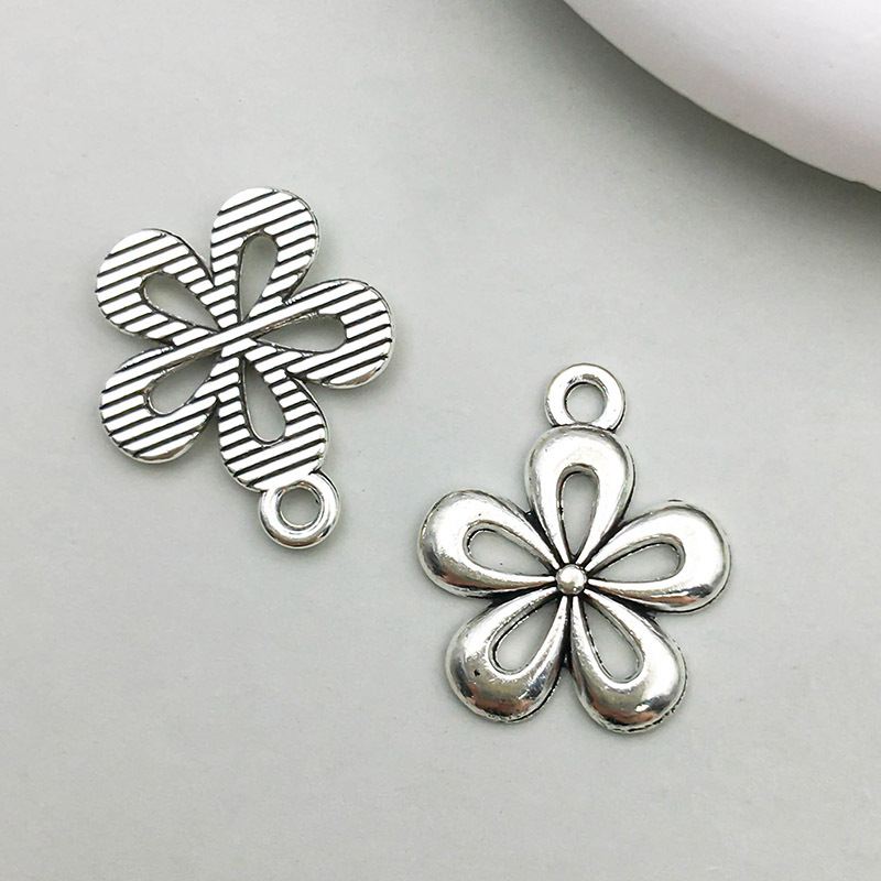 14:1 ancient silver flower 15*18mm-1.1g-11284
