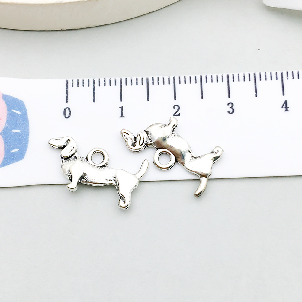 12:1 ancient silver dog 19*10mm-0.8g-10350