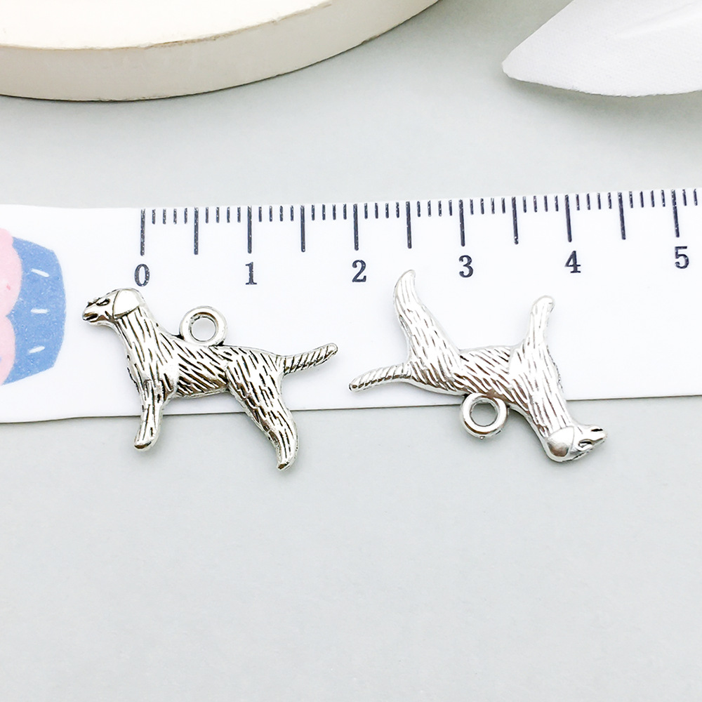15:1 ancient silver dog 23*17mm-1.5g-11299