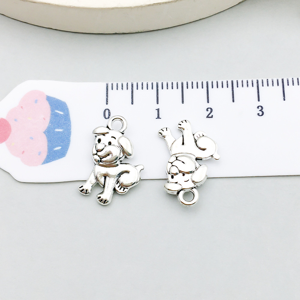 20:1 ancient silver dog 11*17mm-1.2g-15565