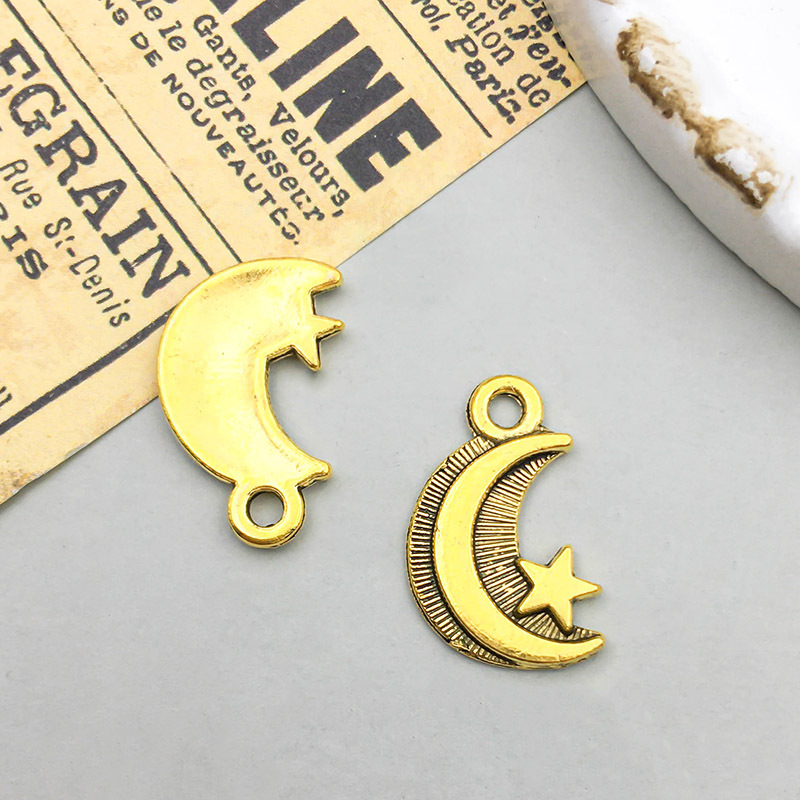 12:1 ancient gold moon 10*17mm-0.6g-13564