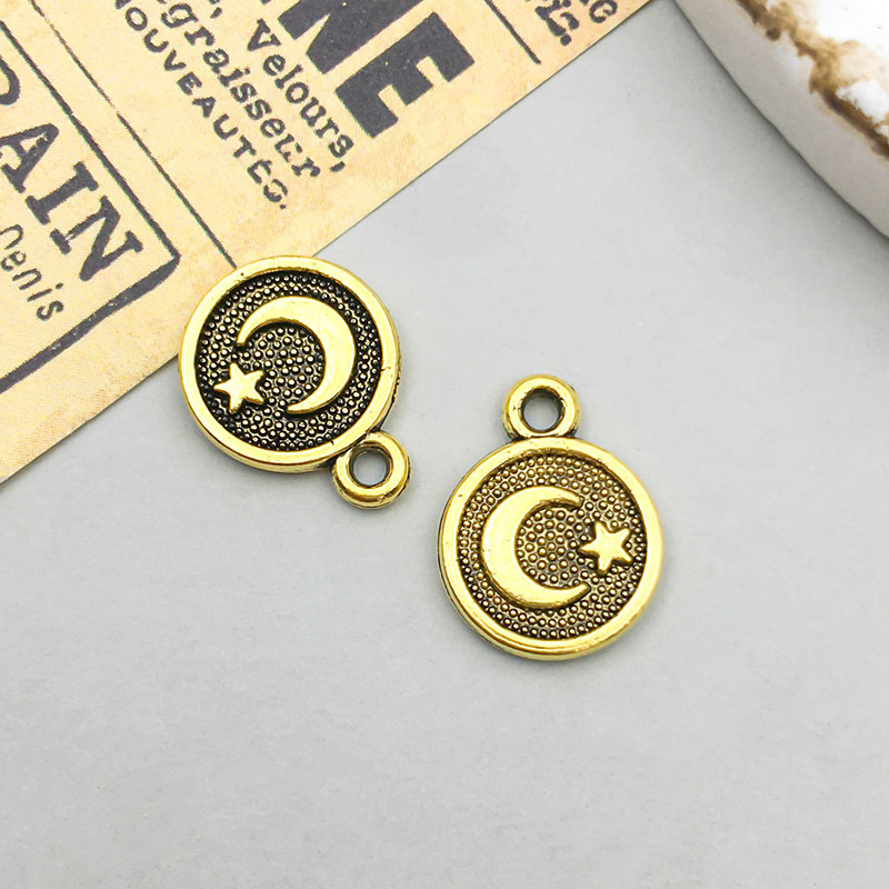 13:1 ancient gold moon 10*13mm-0.5g-13565
