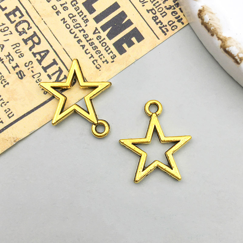 14:1 ancient gold star 13*15mm-0.6g-13567