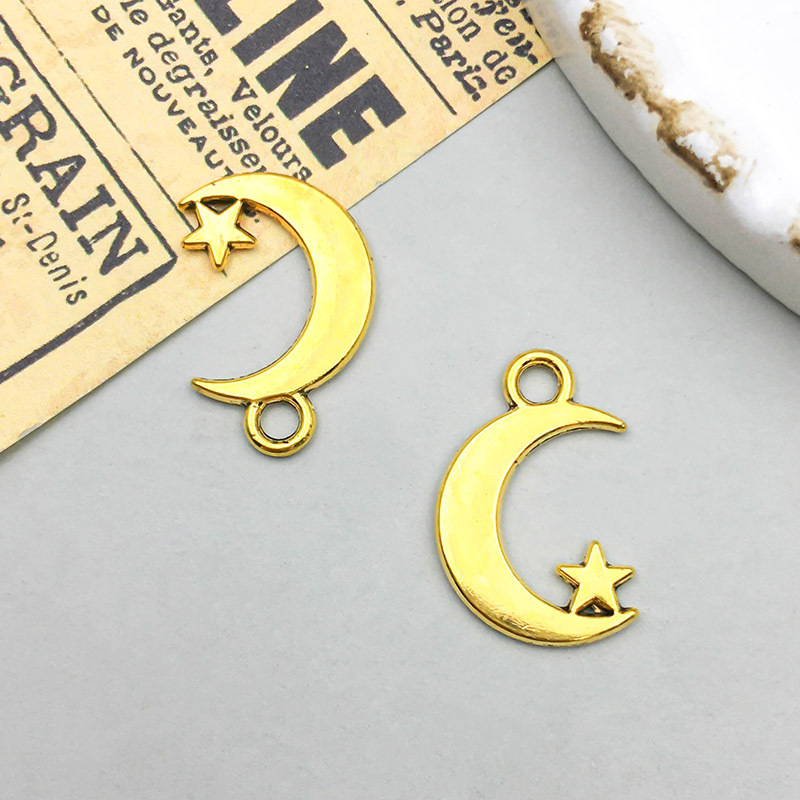 16:1 ancient gold moon 11*17mm-0.7g-13570