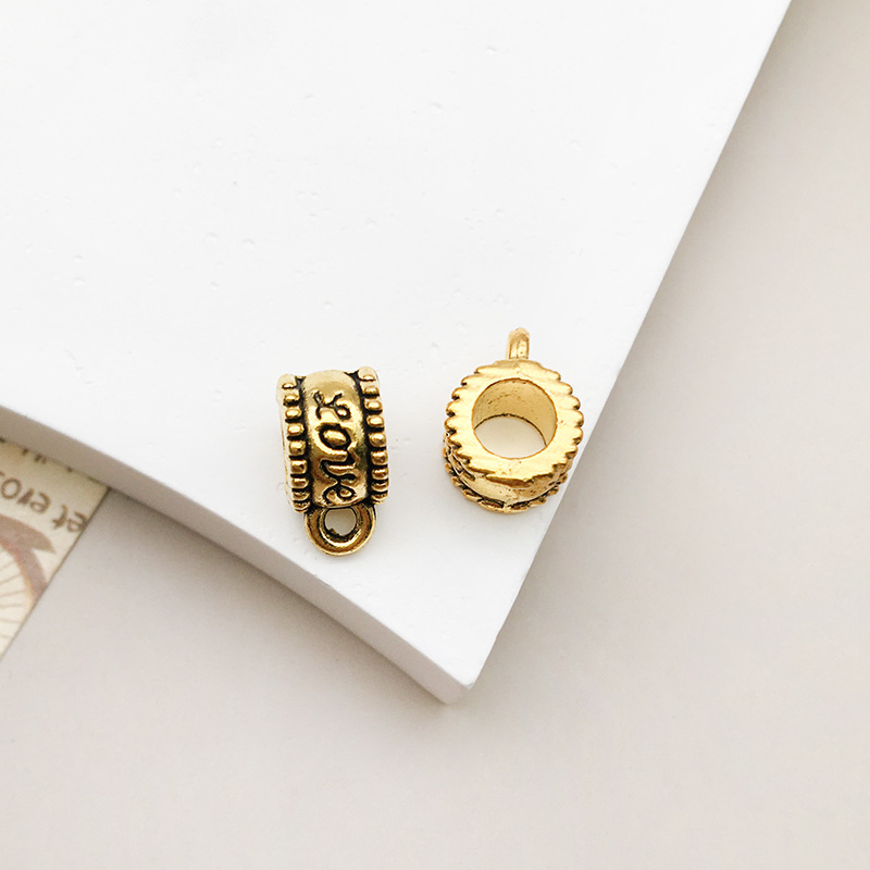 1 ancient gold tee hanger 6x 11 hole 4.5 mm