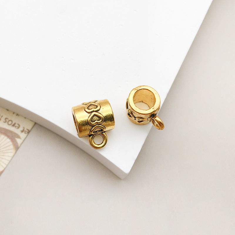 1 ancient gold tee hanger 8x 10 hole 4.5 mm