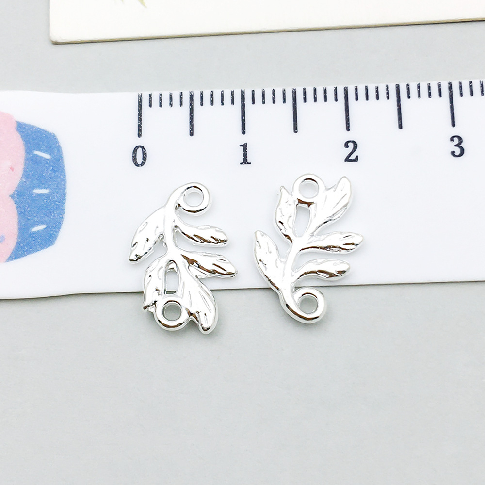 7:1 bright silver leaf 14*10mm