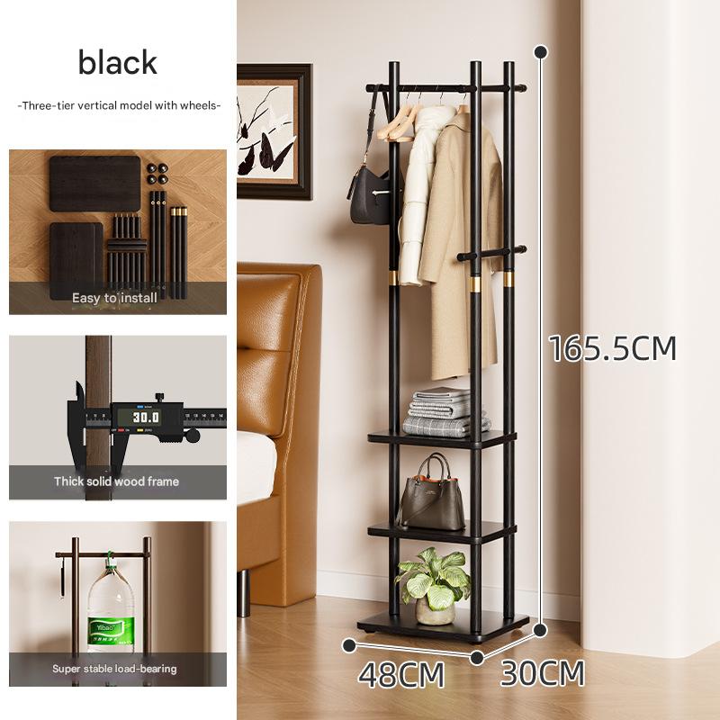 Three-layer black wood grain with casters