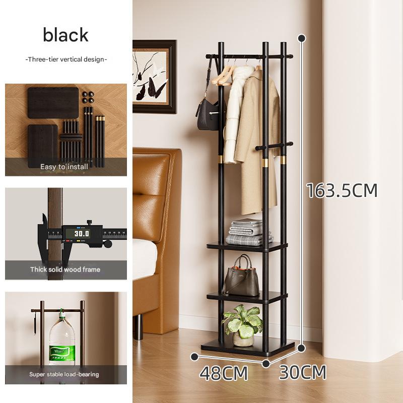 Three-layer black wood grain