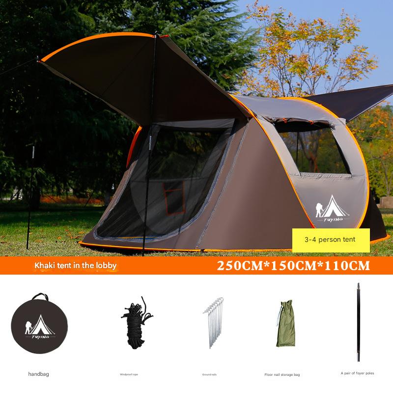 3-4 person foyer khaki