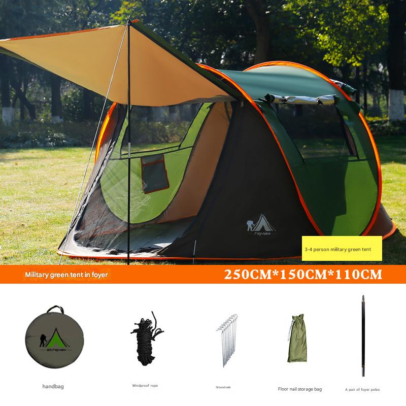 3-4 people foyer military green