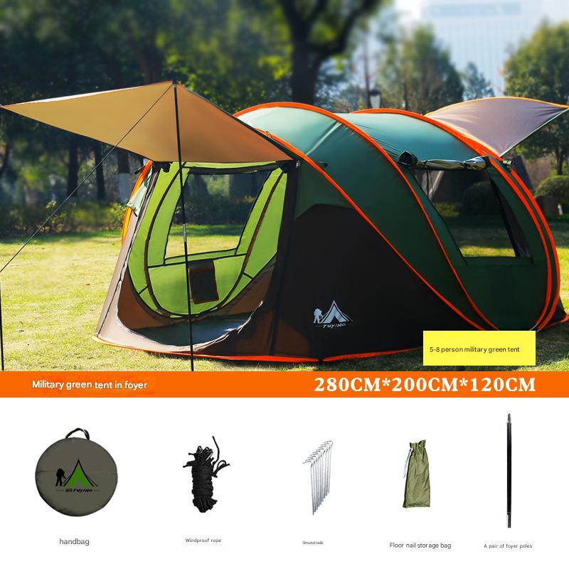 5-8 people foyer military green