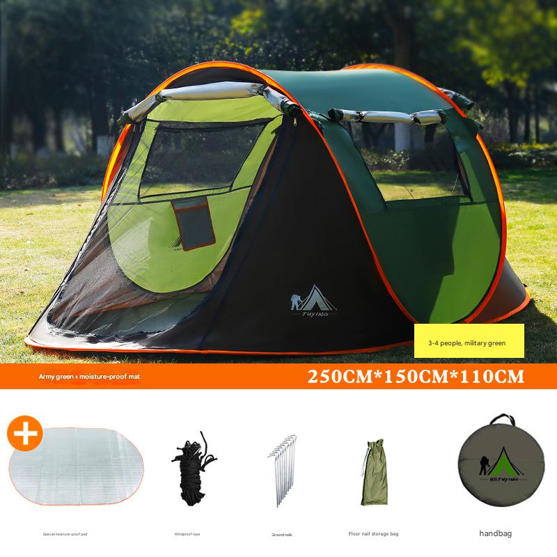 3-4 people military green   moisture-proof mat