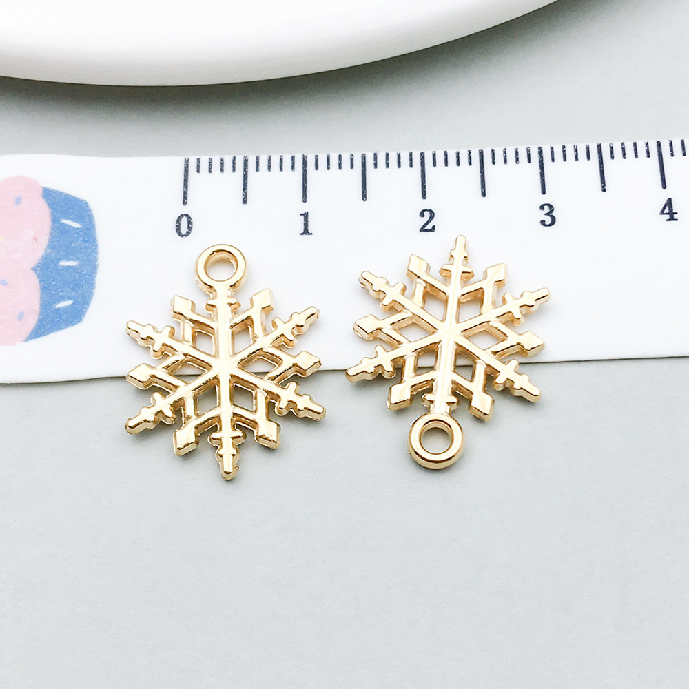 5:1 kc gold christmas snowflake 15*20mm-1.3g-15482