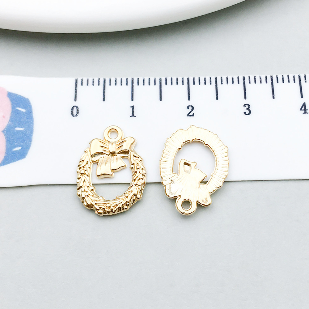 16:1 kc gold christmas wreath 12*16mm-0.6g-20040