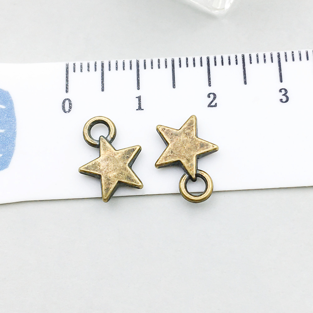 2:1 ancient green five-pointed star 9*12mm-0.5g-1540