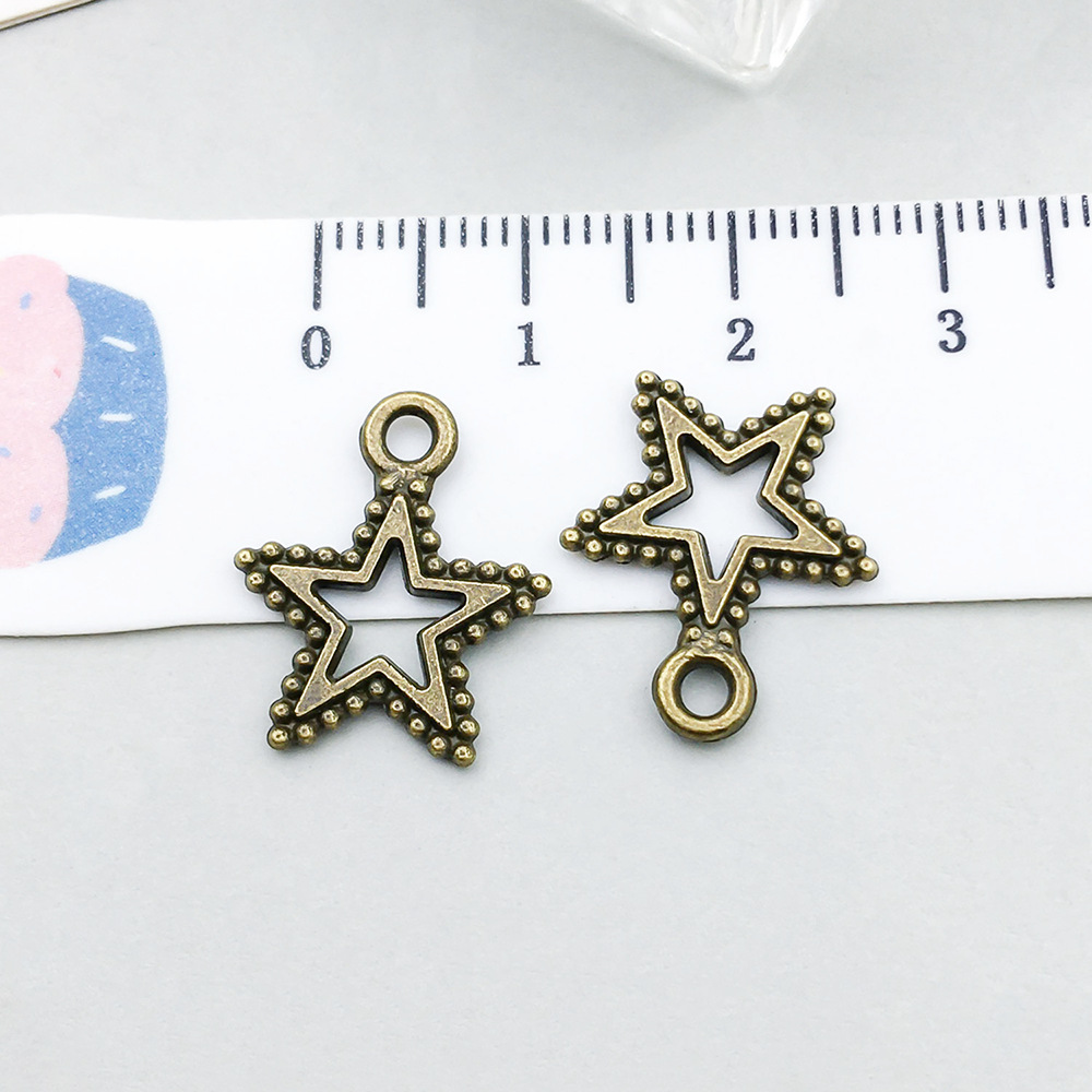 7:1 ancient green five-pointed star 15*17mm-1.9g-9069