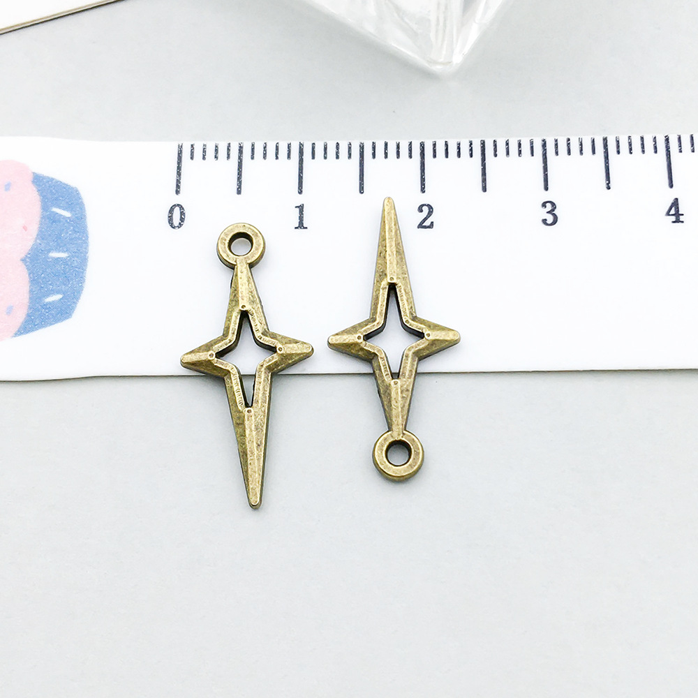 16:1 ancient green four-pointed star 10*23mm-0.5g-20861