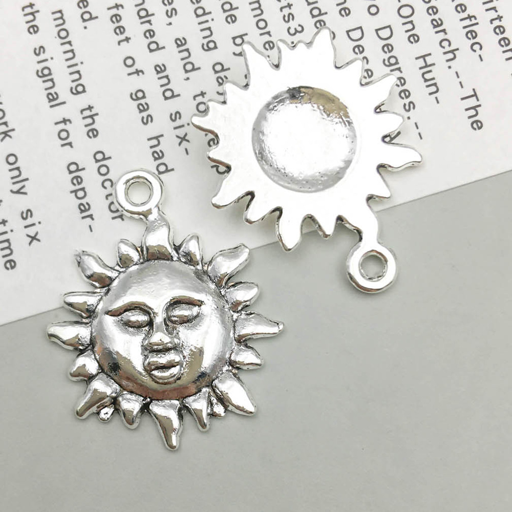10:1 ancient silver sun 19*23mm-1.5g-7701
