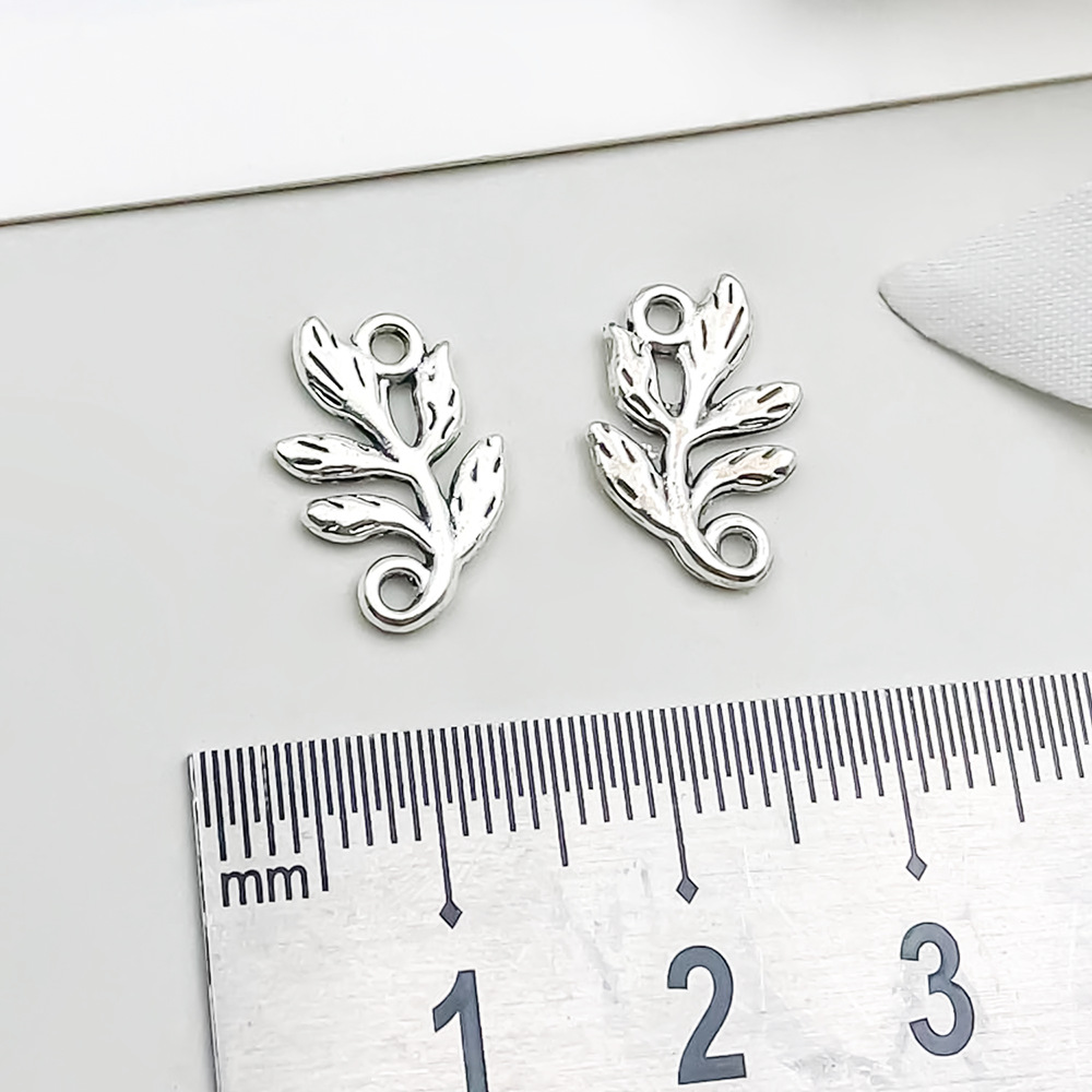 4:1 ancient silver branch double hole link 10*15mm-0.5g-3569