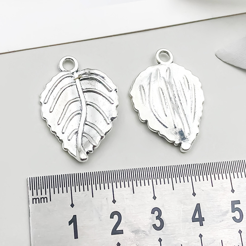 6:1 ancient silver leaf 20*29mm-2.8g-5729