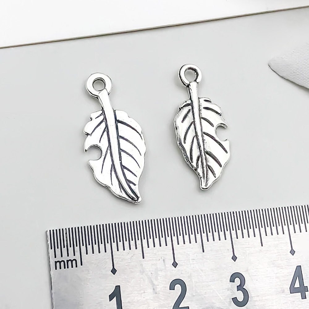 7:1 ancient silver leaf 10*22mm-0.8g-6004
