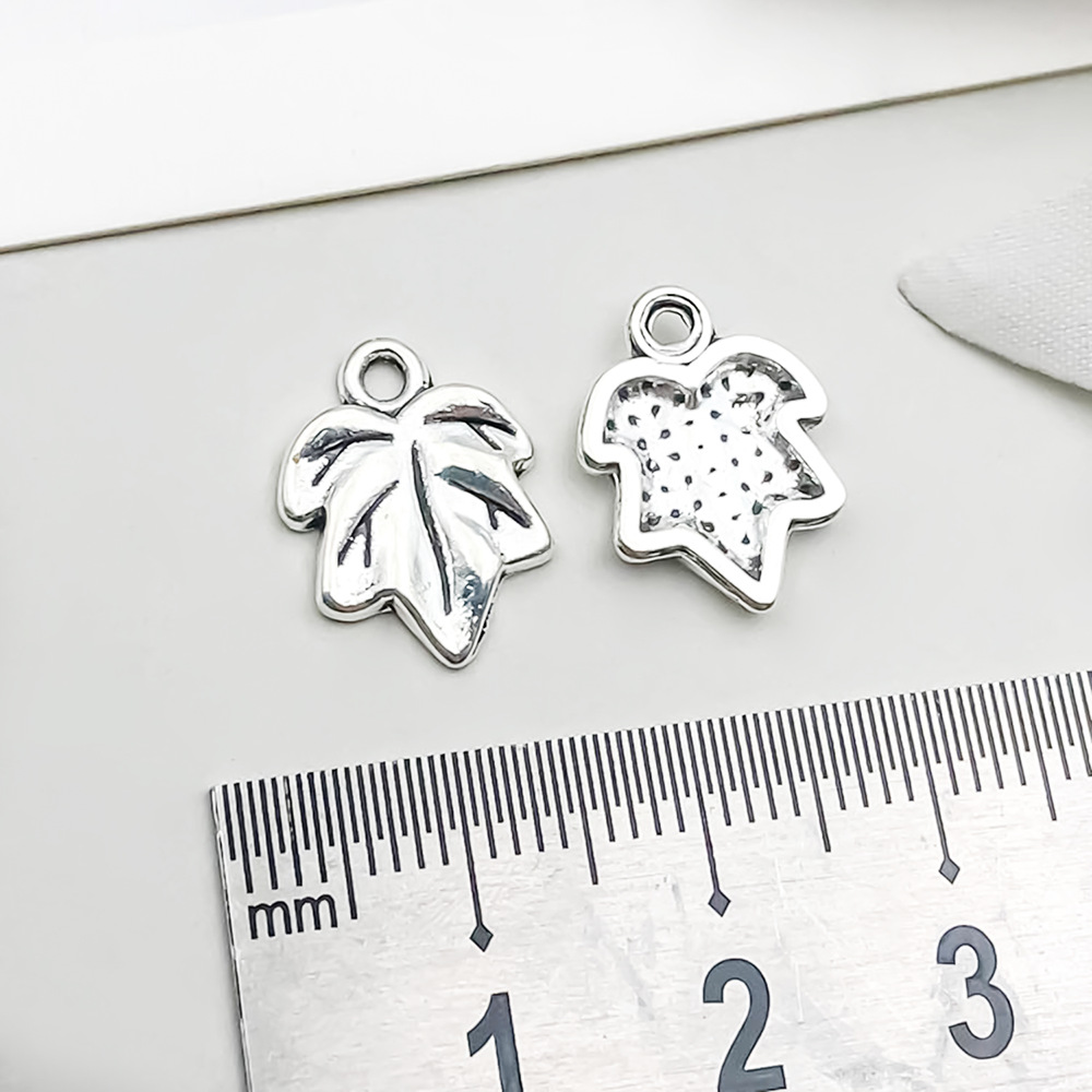 19:1 ancient silver leaf 11*15mm-0.8g-11230