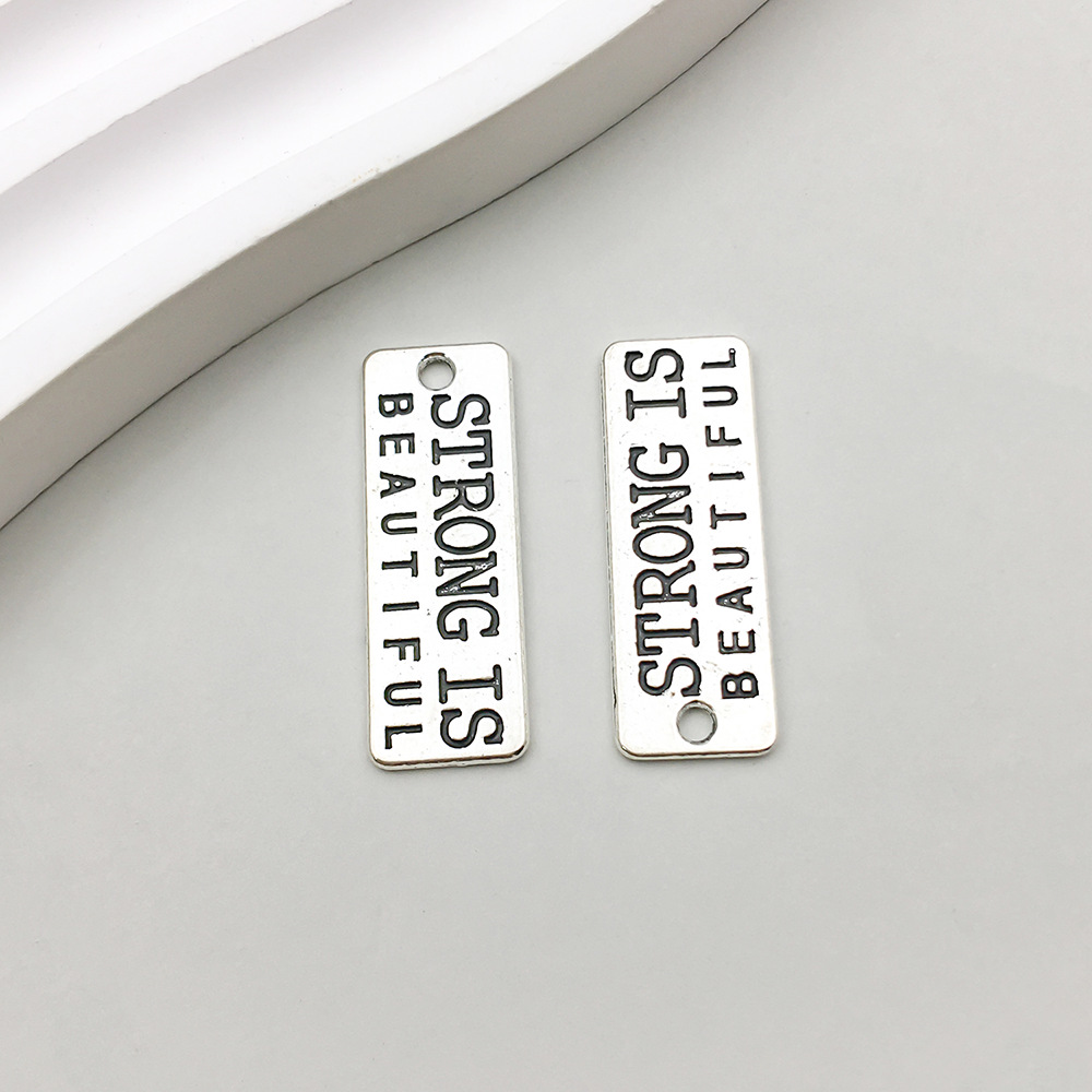 7:1 ancient silver strong letter card 10*27mm-1.7g-9006