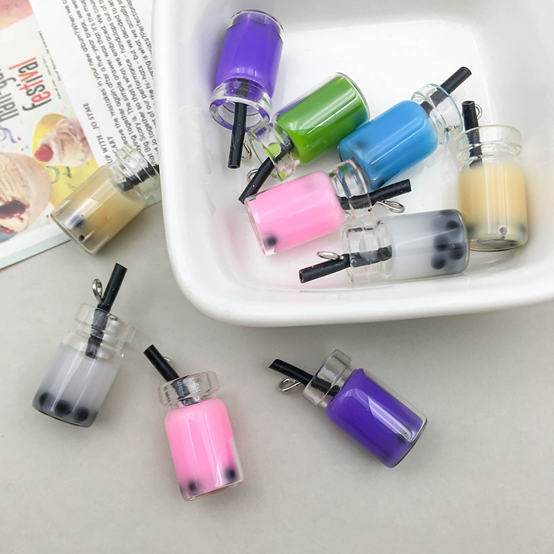 8:1 mixed color bubble tea with straw 10*27mm-2g-16441