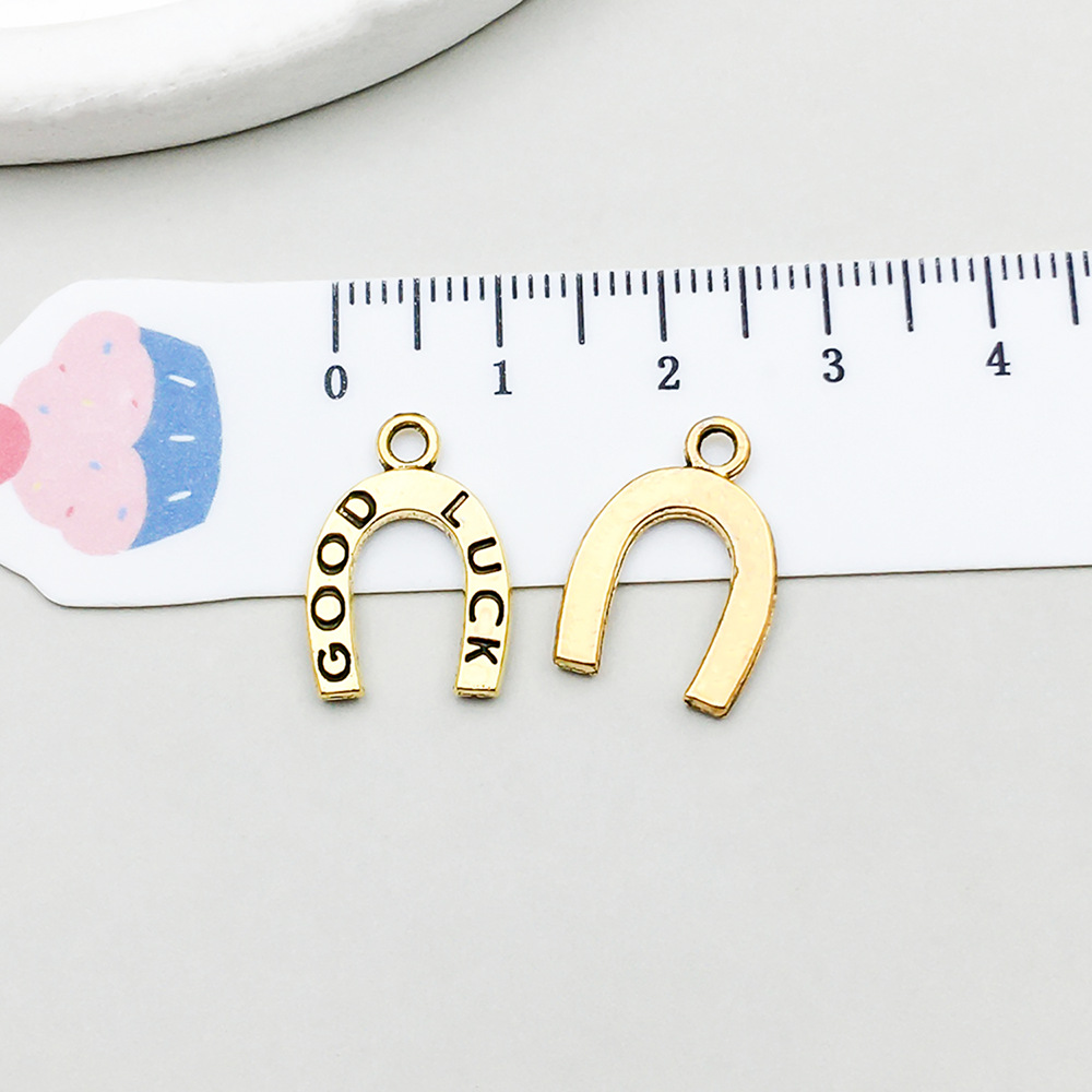 4:1 ancient gold horseshoe 17*12mm-0.8g-19225