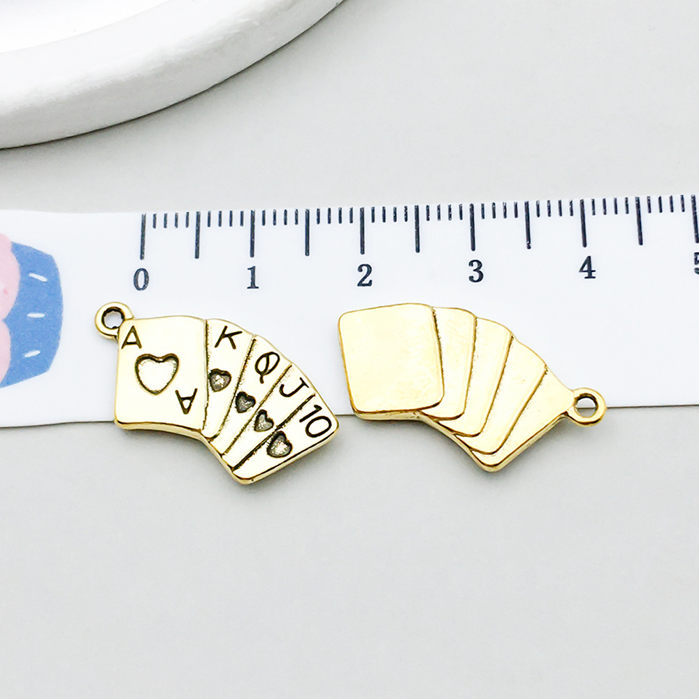 5:1 ancient gold playing card 13*25mm-2.5g-19226