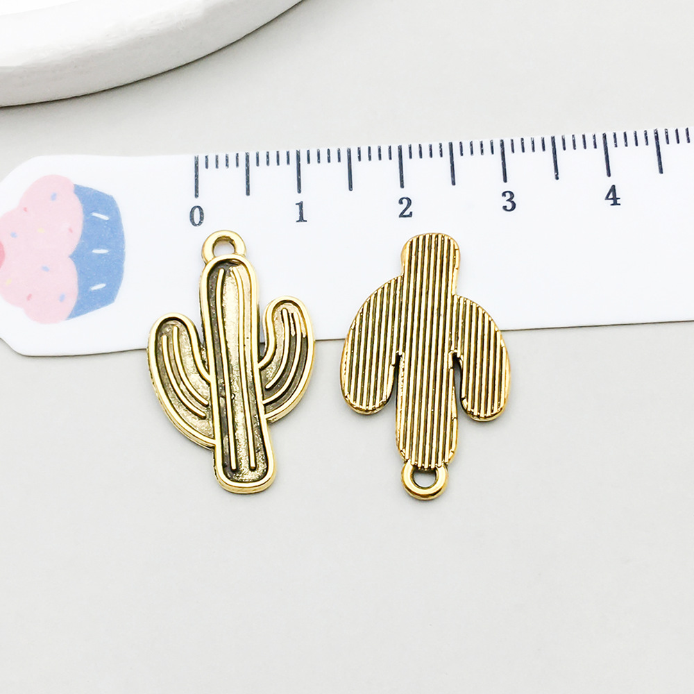 7:1 ancient gold cactus 26*16mm-1.6g-19228